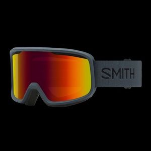 Adult Smith Optics Frontier Goggles (Slate + Red Sol-X Mirror)